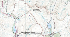 Brecon Beacons Circuit OS Map